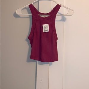 Pinkish/purple high neck tank top